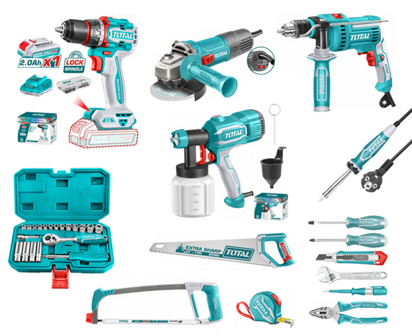 TOTAL-ის კომბო აქცია - 15 ხელსაწყო