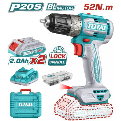 TOTAL TDLI20453 აკ. ბურღი სახრახნისი 20ვ, 52ნმ